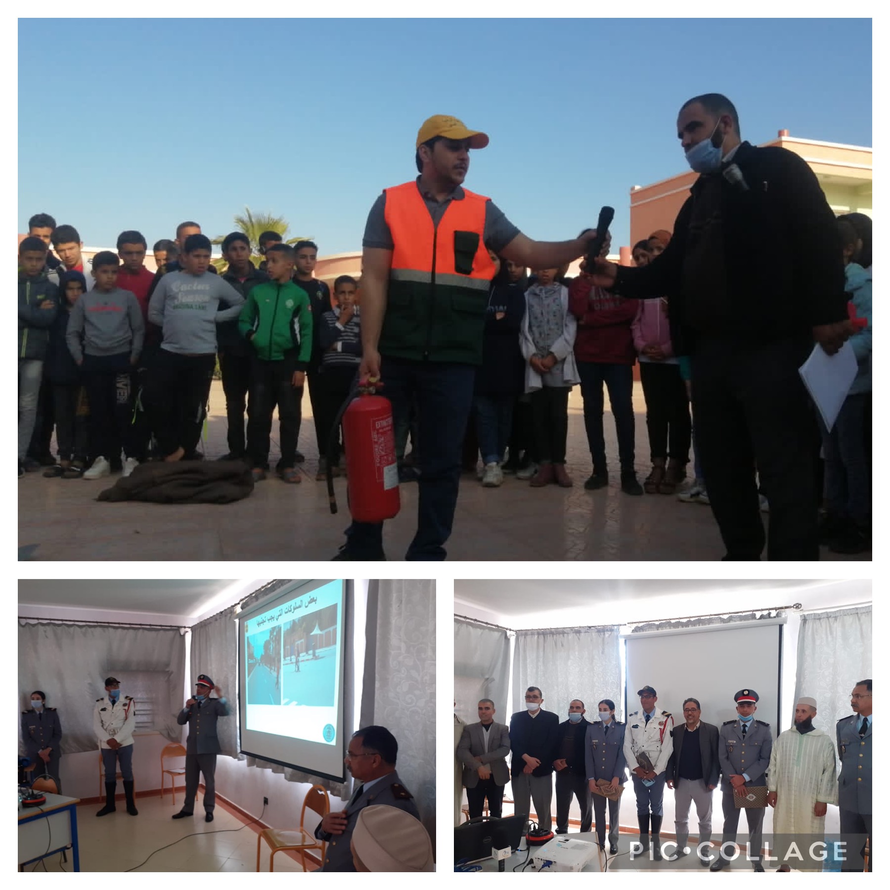 نشاط تربوي بمناسبة اليوم الوطني للسلامة الطرقية .