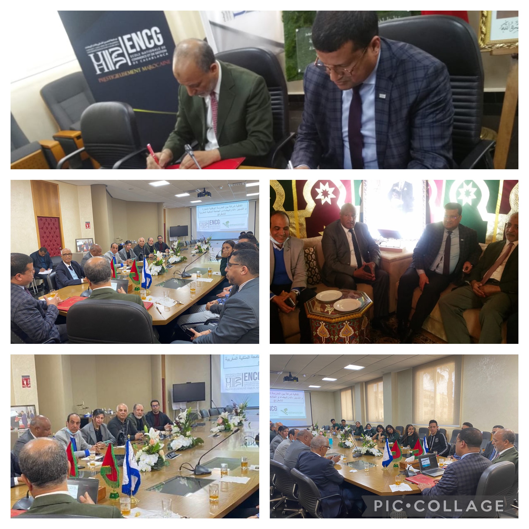 اتفاقية شراكة وتعاون بين المدرسة الوطنية للتجارة والتسيير بالدار البيضاء والجامعة الملكية المغربية للشطرنج