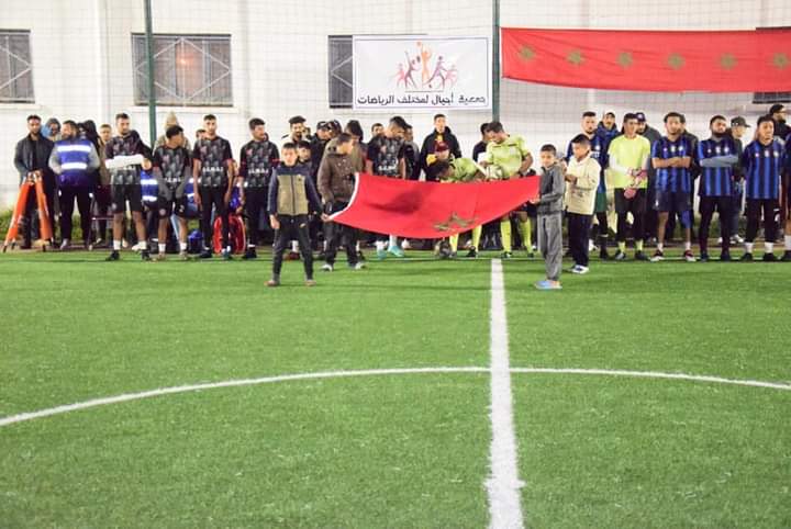 افتتاح دوري محمد براخي لكرة القدم بـملعب القرب بالمقاومة وادي زم