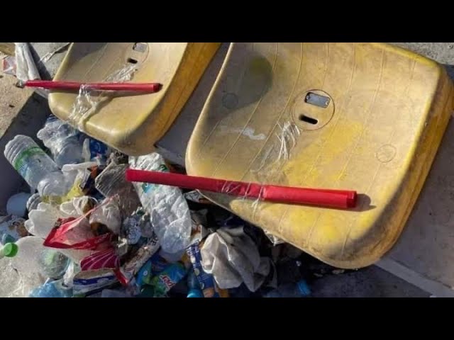 فضيحة الازبال وبقايا الطعام تكتسح مدرجات دونور وجهةمهور الوداد يستنكر ومتضمر من شركة casa event