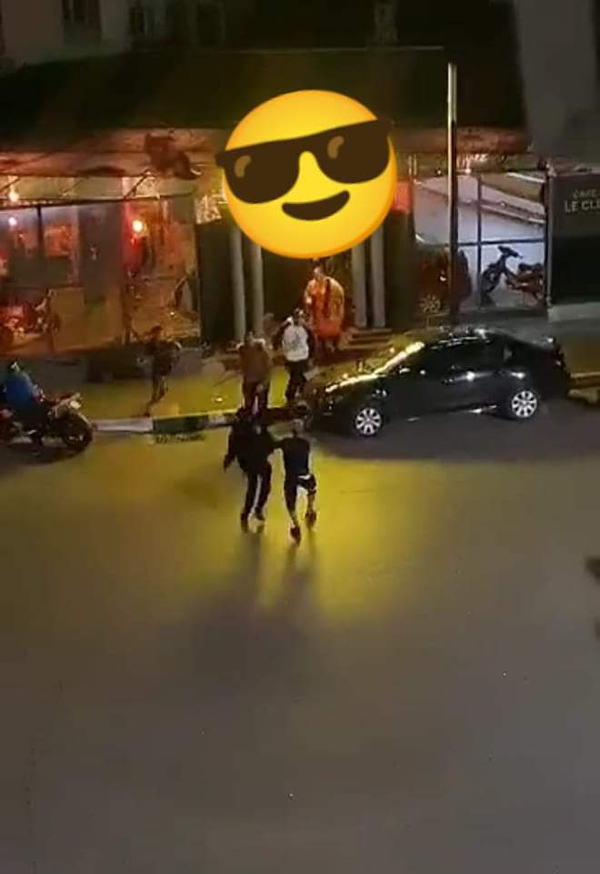 محيط مقهى شيشة وسط حمرية يتحول الى ساحة حرب