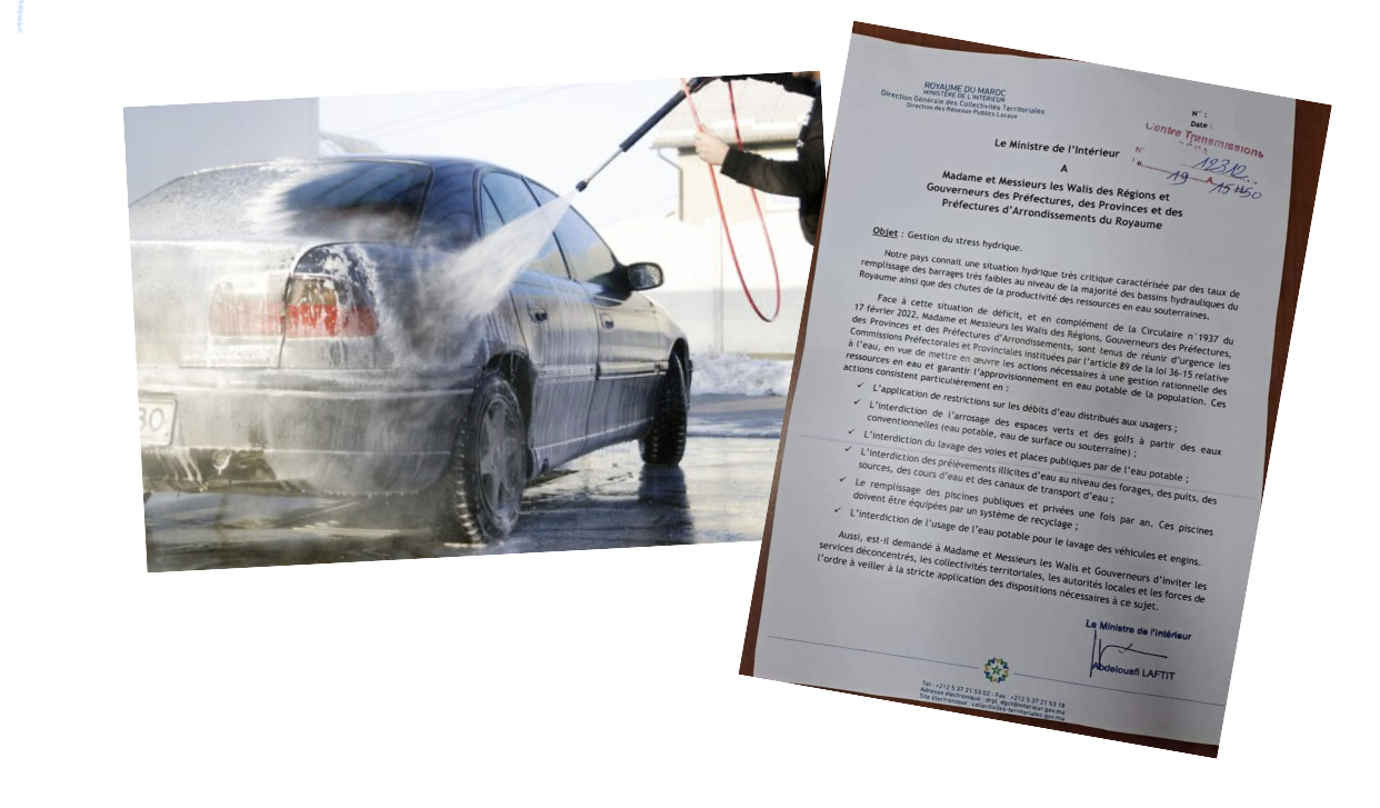 إغلاق فوري لمحلات غسيل السيارات المستعملة لمياه الشرب بالمغرب