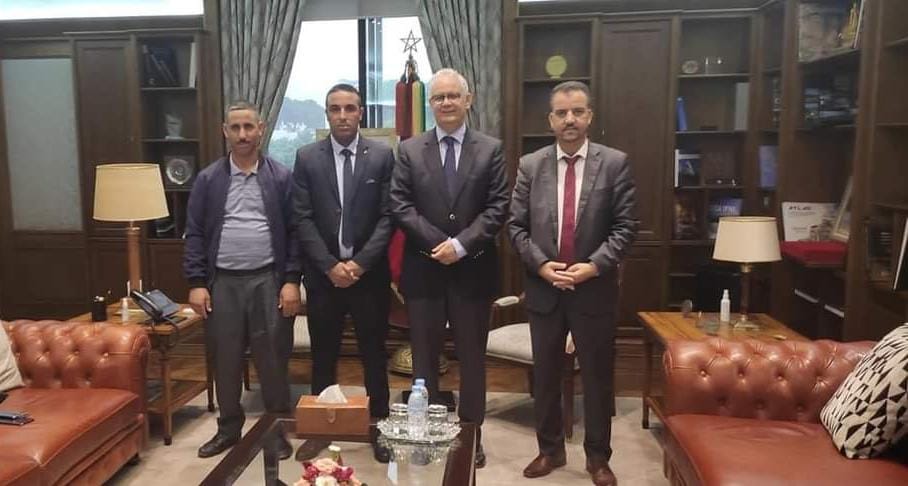 الرباط..وزير التجهيز والماء يستقبل رئيس جماعة احسينات والنائب البرلماني عن اقليم الصويرة وشخصيات اخرى بمقر الوزارة