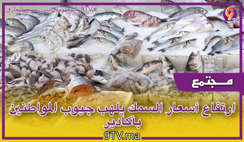 ‎ارتفاع أسعار السمك يلهب جيوب المواطنين بأكادير