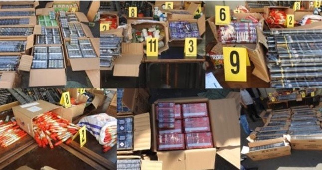 أمن بنمسيك يوقف شابا ووالده بحوزتهما أزيد من 63 ألف من الشهب النارية و المغرقعات الخطيرة