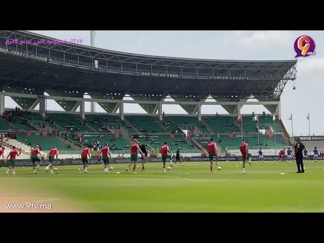 الأسود يقومون بالإحماء في ضروف طقس صعبة