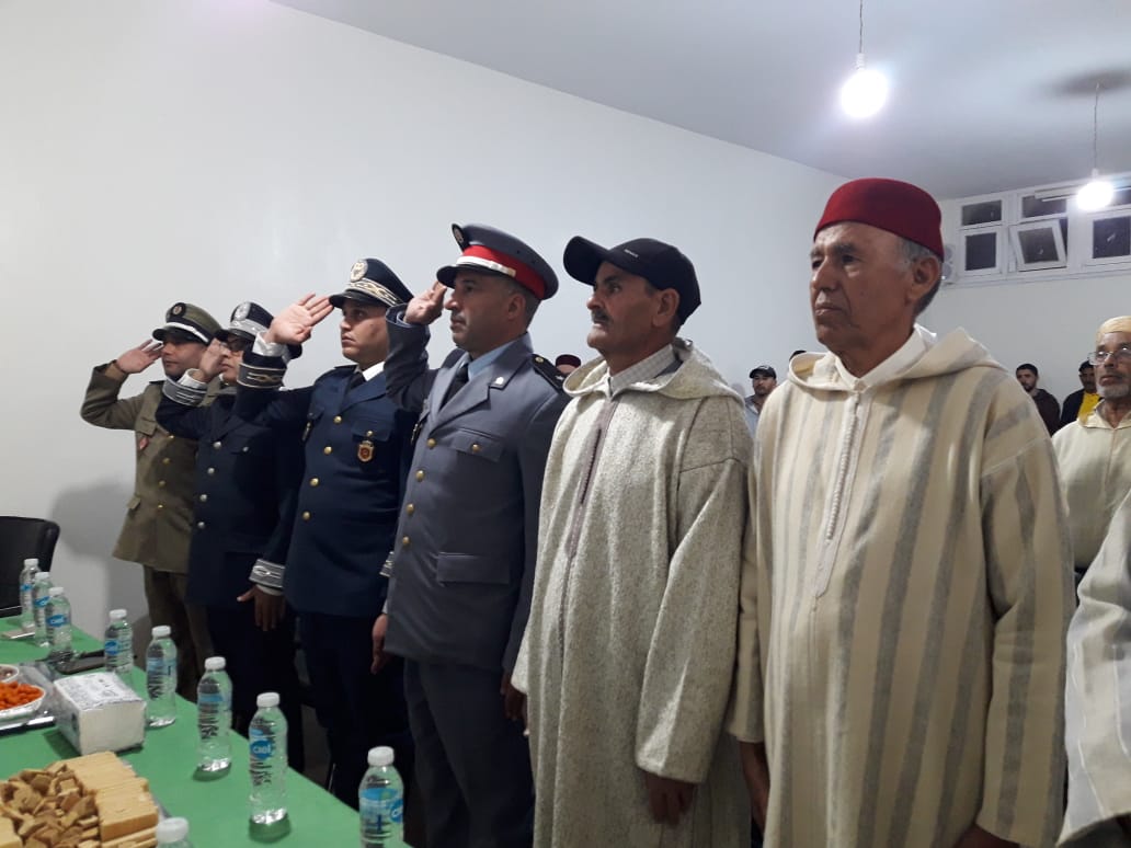 قائد قيادة أيت عبدالله يترأس حفل الإنصات للخطاب الملكي في الذكرى 49 للمسيرة الخضراء بإقليم تارودانت