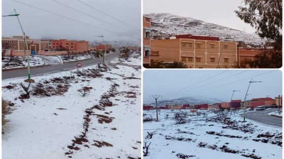 ثلوج تكسو مرتفعات إغرم وتنعش آمال ساكنة تارودانت