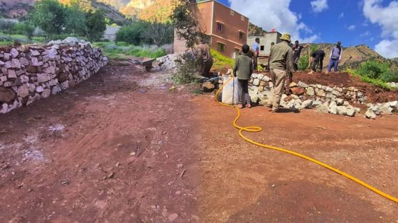 “تويزي” تعيد الحياة لمسالك دوار أملال بإضمين