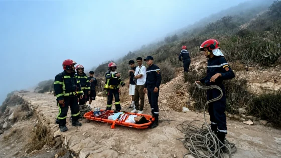 الوقاية المدنية تنقذ أربعة سياح بريطانيين علقوا بالمنطقة الوعرة لأكادير أوفلا