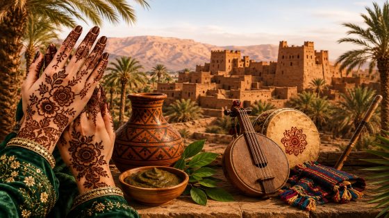 مهرجان الواحة للحناء والفنون يعلن عن فعالياته بجماعة أيت وابلي بإقليم طاطا