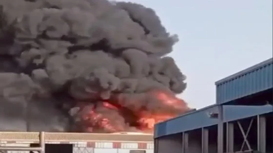حريق مهول يلتهم مستودعاً للسلع بتاسيلا ضواحي أكادير ويخلف خسائر مادية